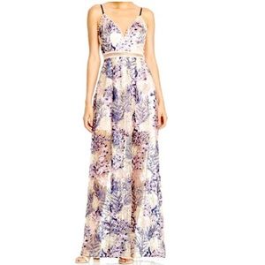 Aqua Embellished Maxi Dress